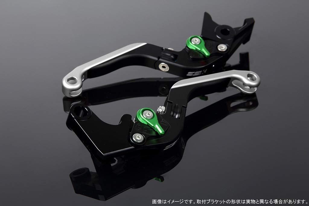 新品 SSK スピードラ アジャストレバーセット 可倒延長式 レバー本体カラー:マットブラック アジャスターカラー:マットグリーン エクステンションカラー:マットシルバー YAMAHA XMAX