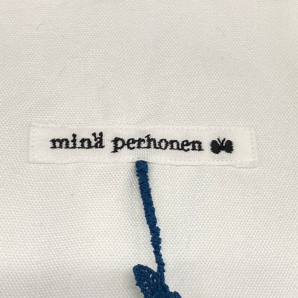 mina perhonen (mina)(ミナペルホネン) トートバッグ - 白×ブルー