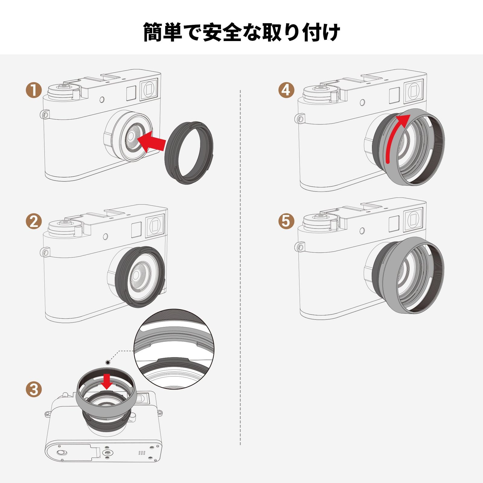 富士フイルム FUJIFILM Xhalf X-HF1 マグネットフィルター付き