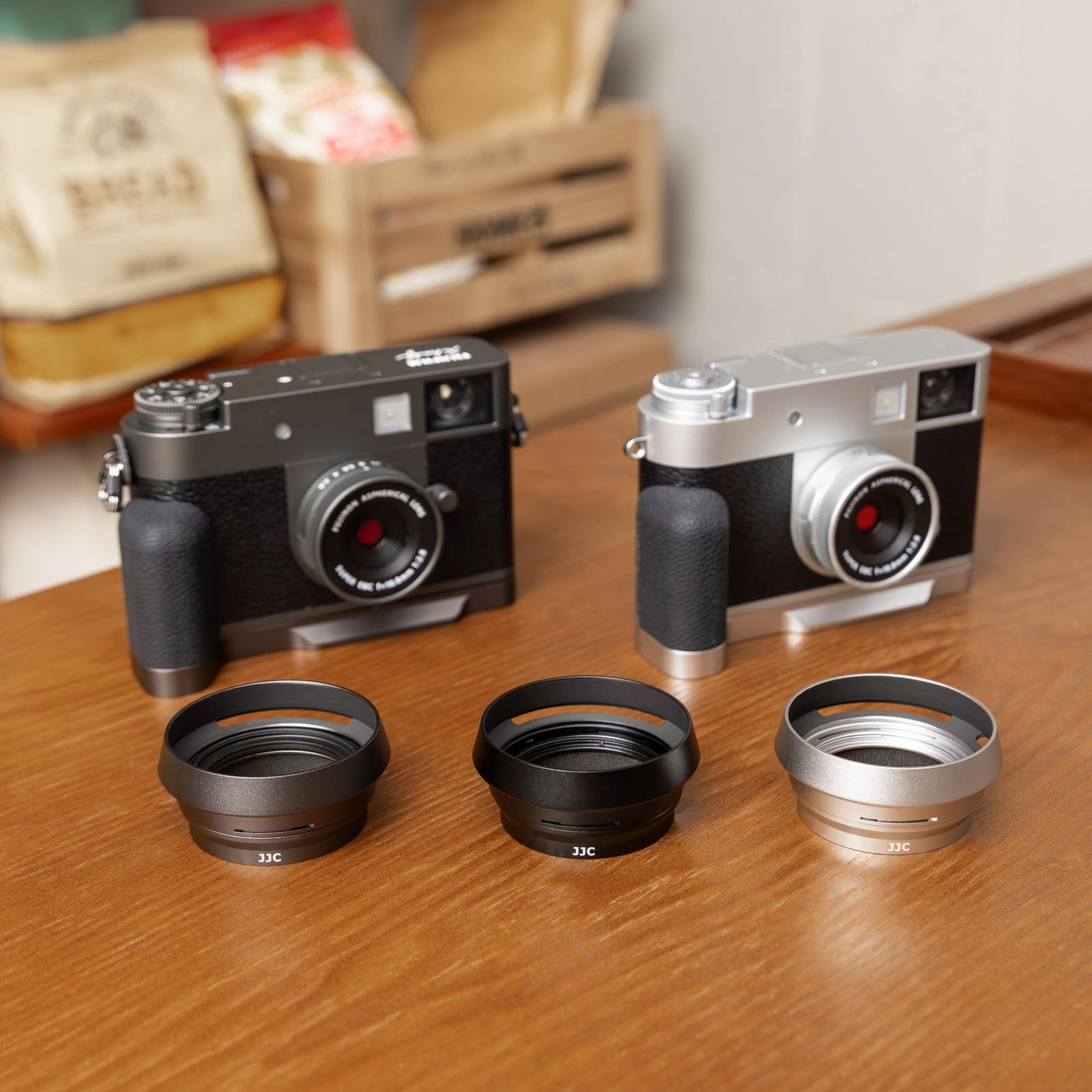 新品 JJC Fujifilm X-half用レンズフード + アダプタ 富士フイルム X 