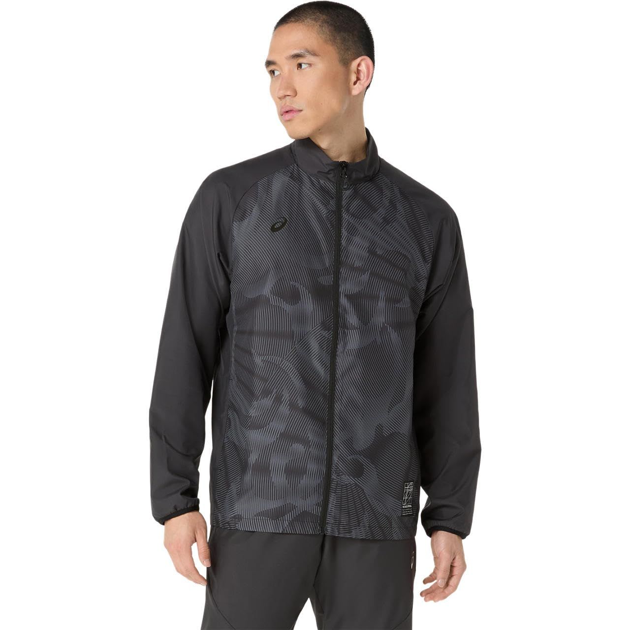[Asics] Training Wear Mesh Back Graphic Windbreaker Jacket 2031F165 Unisex Adult 001 (Performance Black) 2XL [001 (Performance Black)] [Free Size]