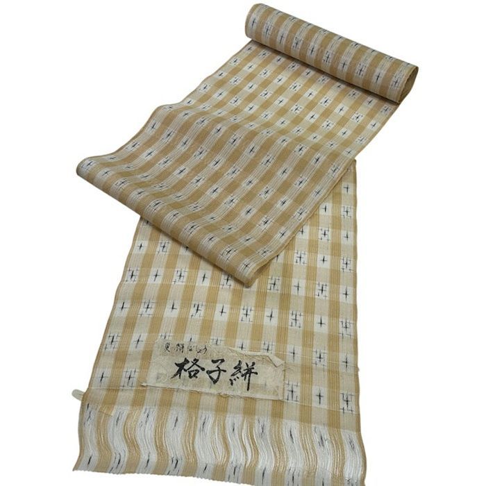 夏　反物　紬 紬反物 絹芭蕉　【260603】高級品　 正絹　着物 未仕立て 女性着物 日本製 つむぎ カジュアル おしゃれ 女性用 きもの　夏用　単衣　反物単品