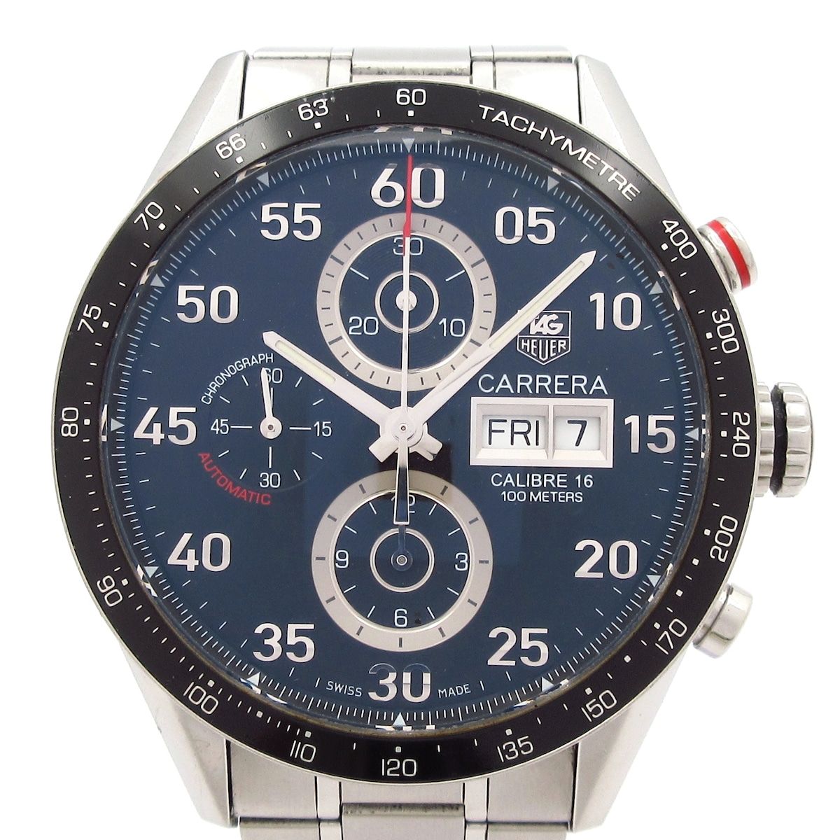 TAG Heuer(タグホイヤー) 腕時計 カレラ キャリバー16 CV2A10.BA0796 メンズ SS/クロノグラフ/裏スケ 黒