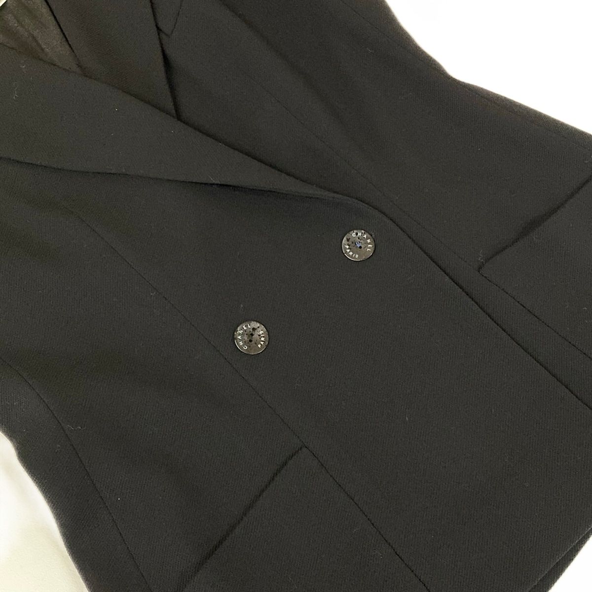 CHANEL(シャネル) ジャケット サイズ40 - P20521 黒 ウール - メルカリ