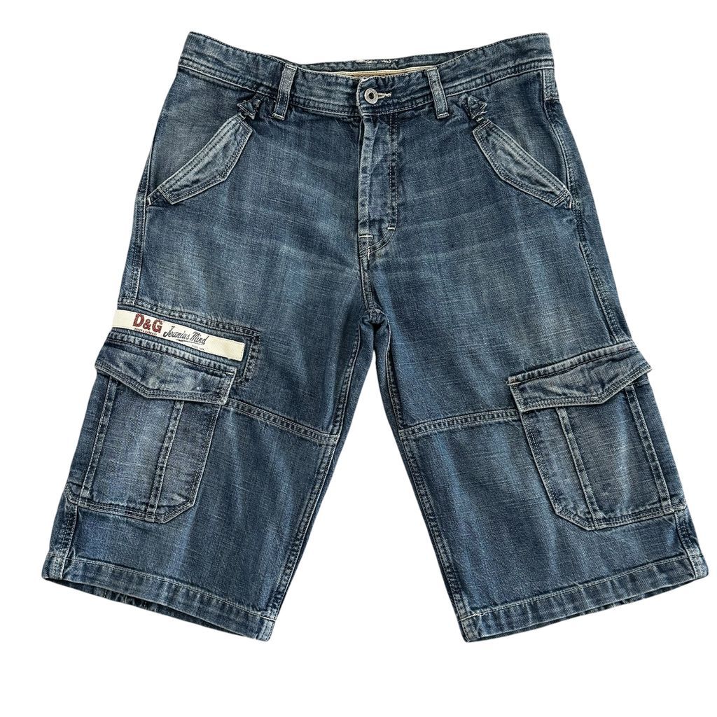 D&G Dolce & Gabbana ドルチェアンドガッバーナ デニムショートパンツ デニムカーゴパンツ サイズ33 No.EA450