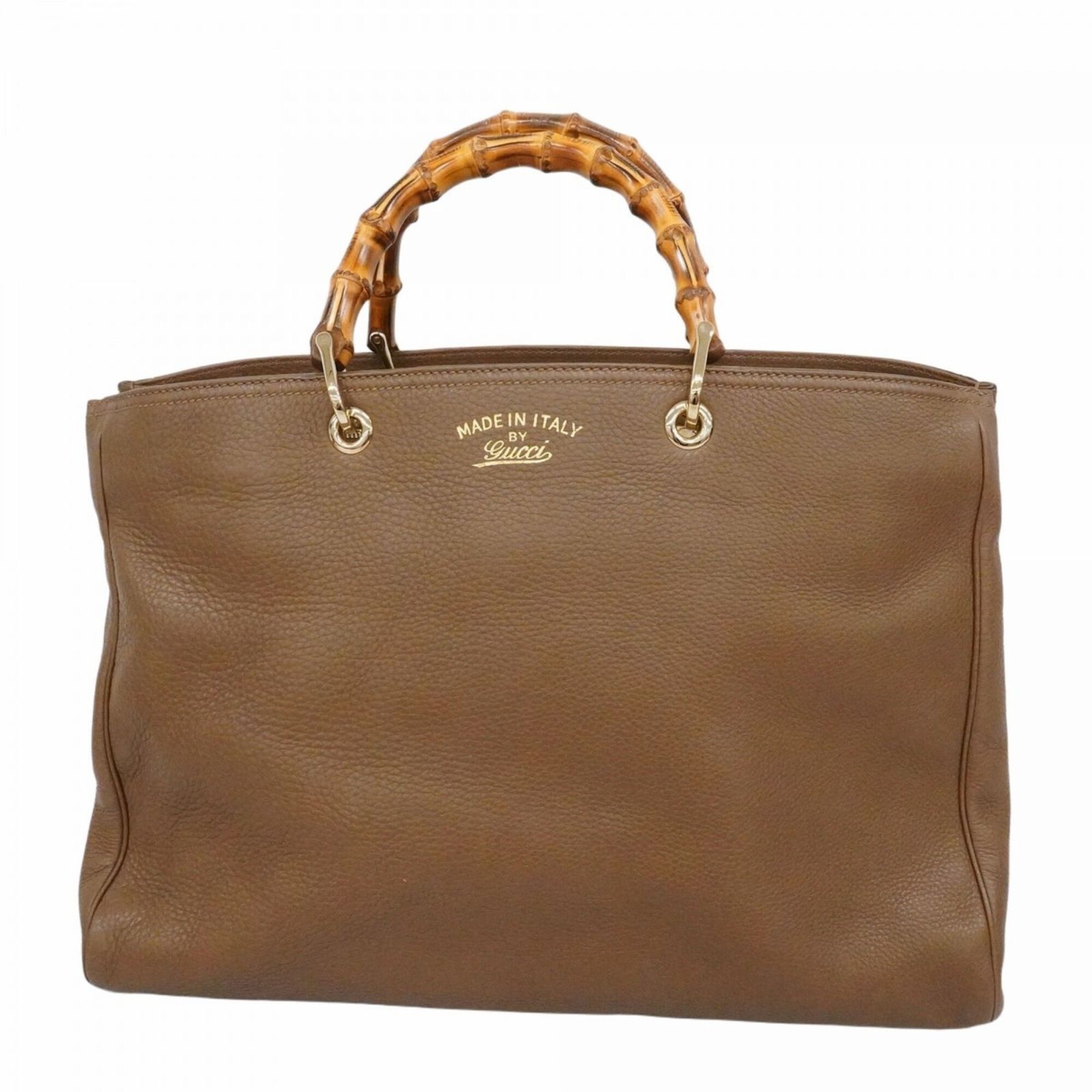 グッチ(Gucci) グッチ ハンドバッグ バンブー 323658 レザー ブラウン シャンパンレディース