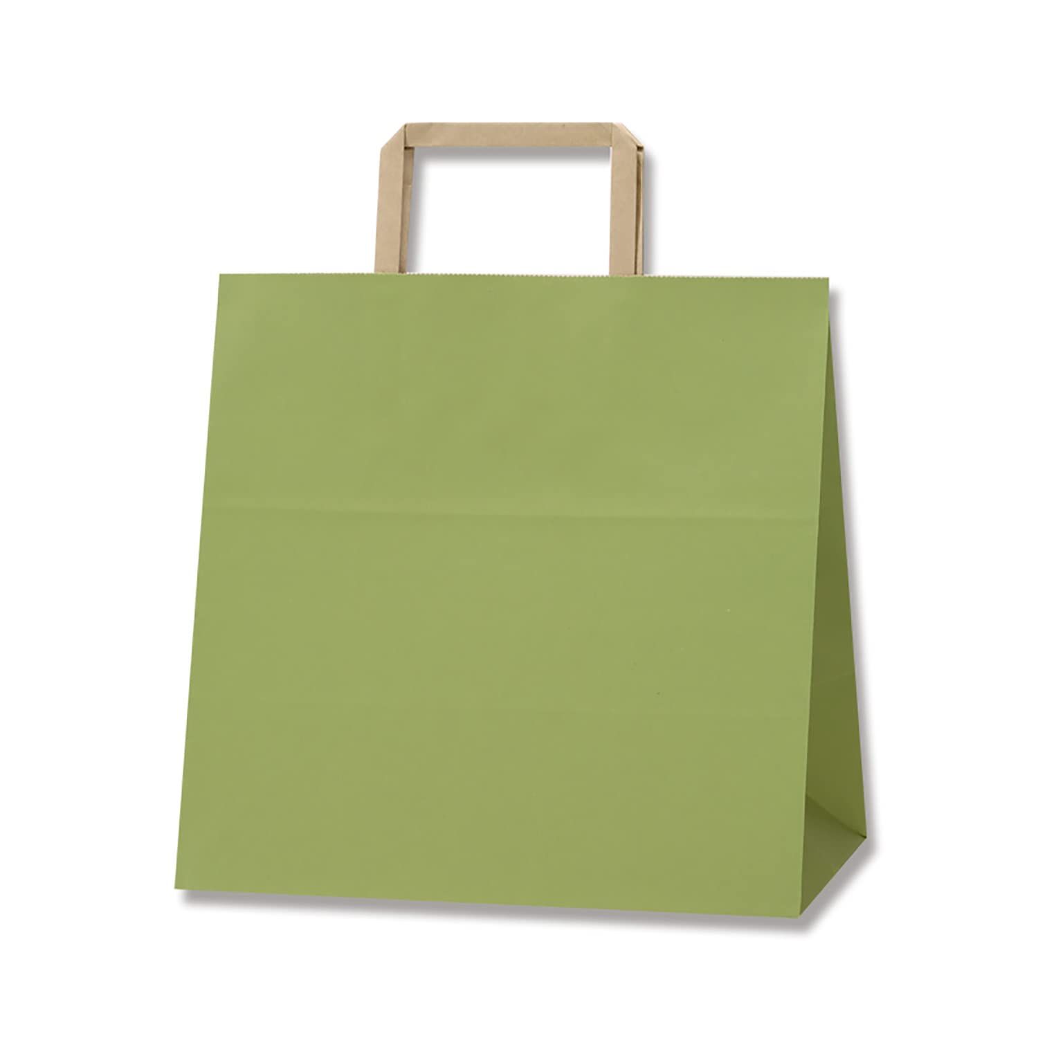 新品 【ケース販売】HEIKO 紙袋 25チャームバッグ 平手 E判 まっちゃ 003274017 1ケース(50枚入×4袋 合計200枚)