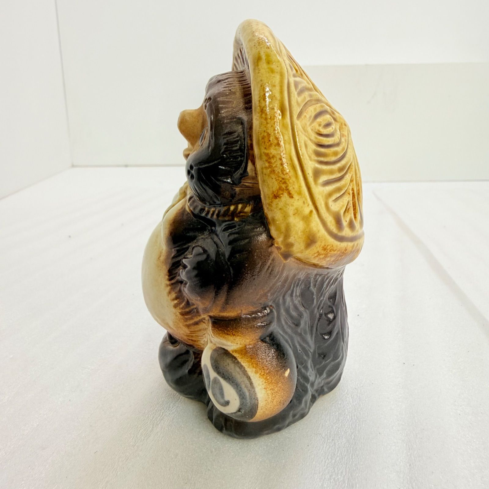 信楽焼 狸 置物 ペア 2体セット（メス6号・4号）縁起物 夫婦狸 タヌキ