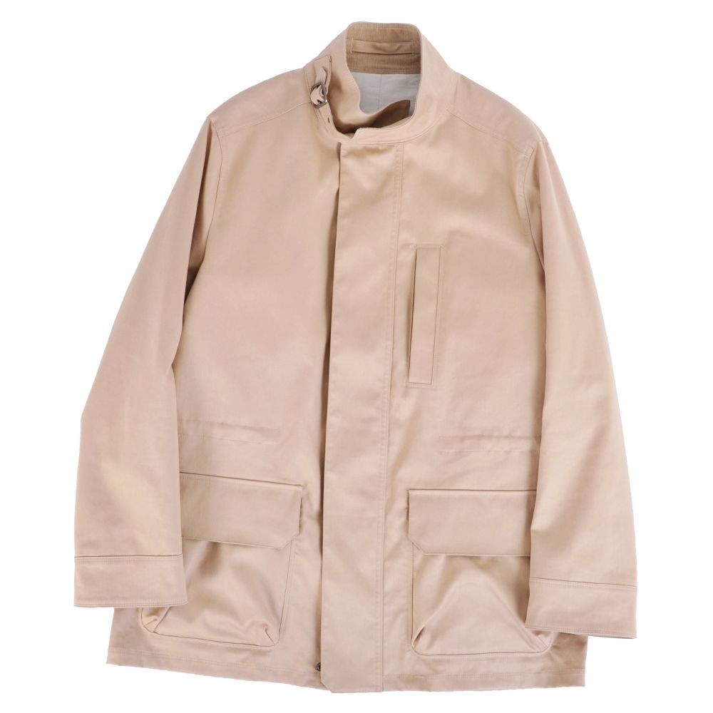 美品 ダンヒル Dunhill ジャケット ブルゾン ジップアップ コットン ギ