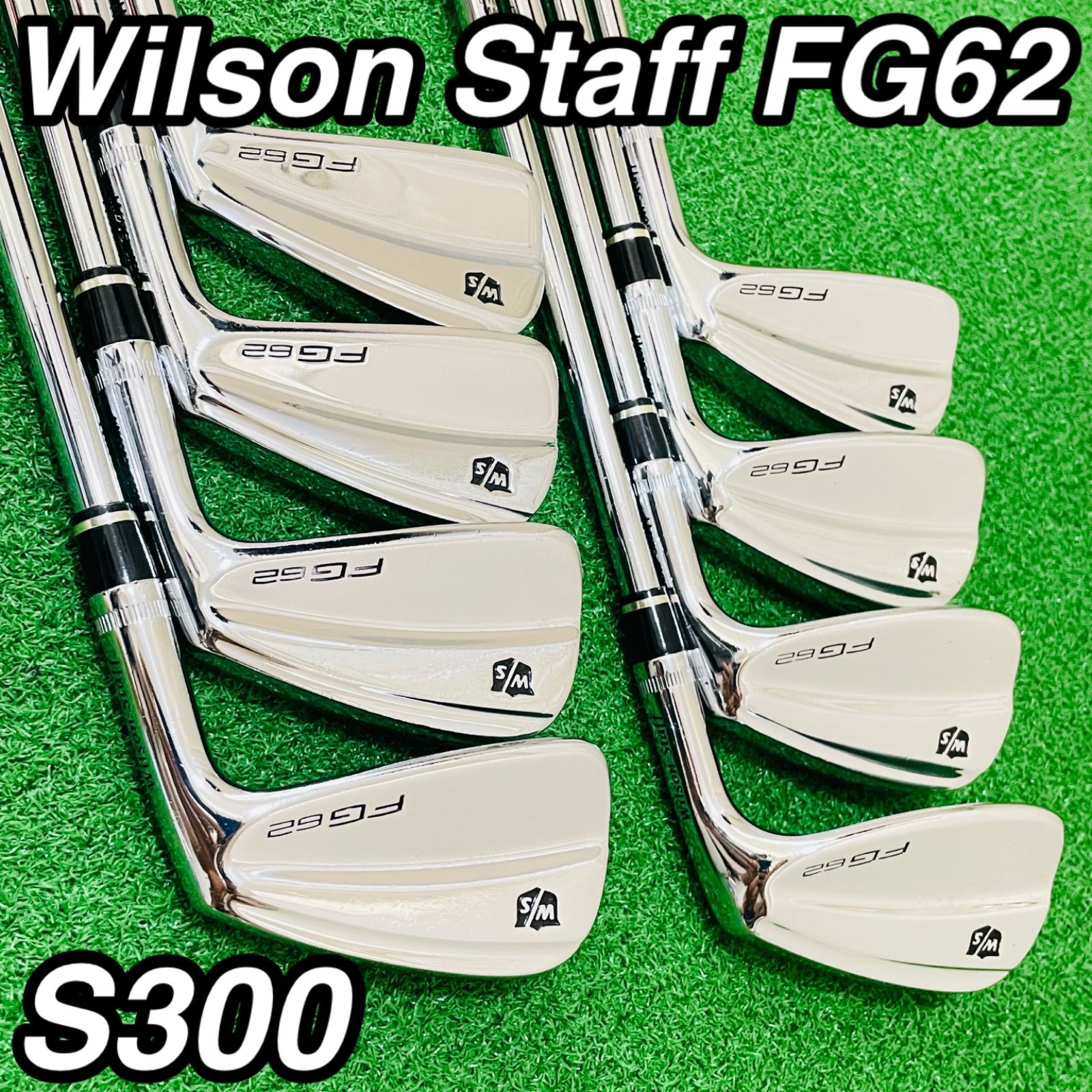 78 Wilson Staff ウィルソン スタッフ FG62 Dynamic Gold ダイナミックゴールド S300 アイアン8本セット 3.4.5.6.7.8.9.P メンズ 右利き