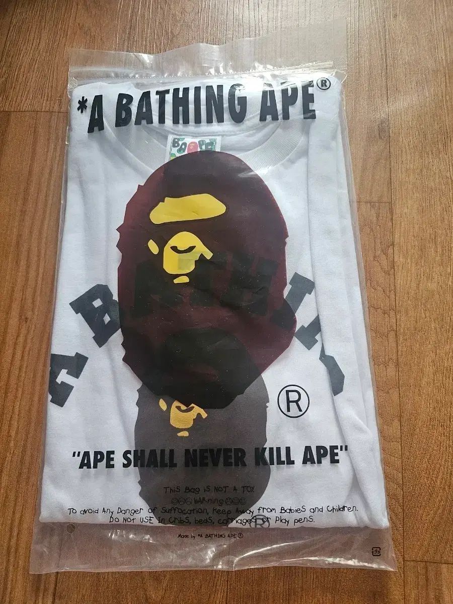 A Bathing Ape アベイシングエイプ ベイプ 半袖 Tシャツ 白 XL