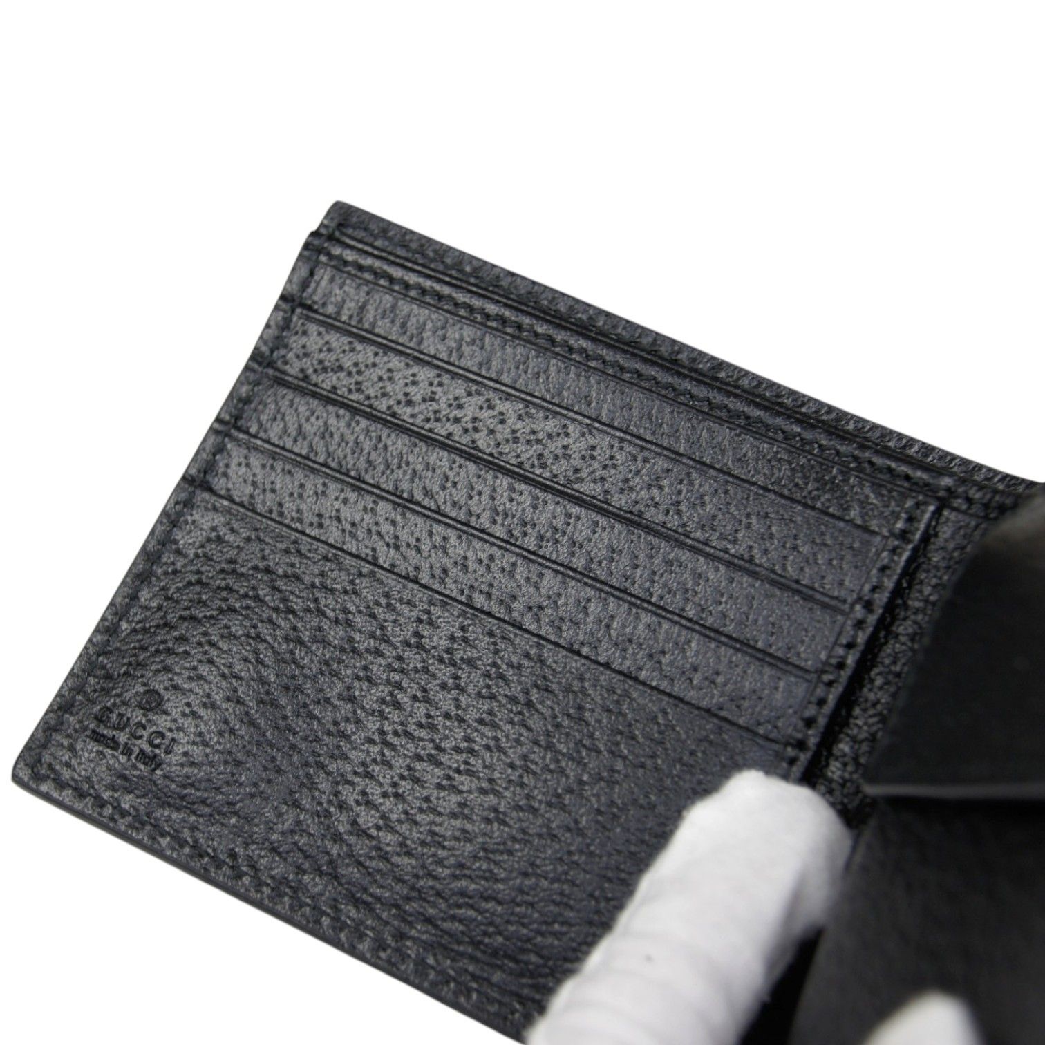 中古】GUCCI グッチ GGマーモント 二つ折り財布 レディース ブラック 