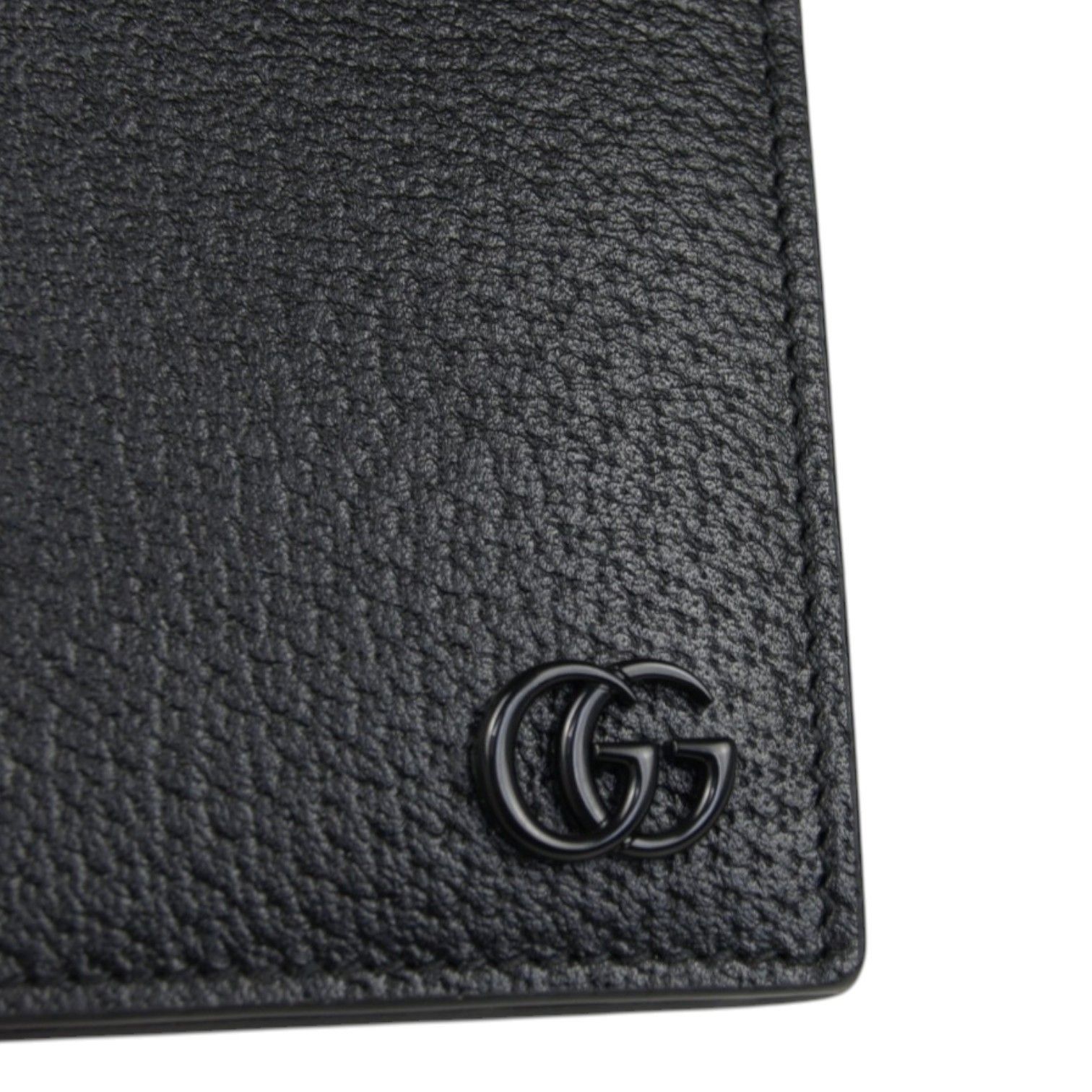 中古】GUCCI グッチ GGマーモント 二つ折り財布 レディース ブラック 