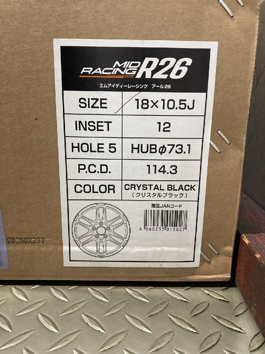 新品】MID RACING R26 エムアイディレーシング 18インチ 2本 10.5 