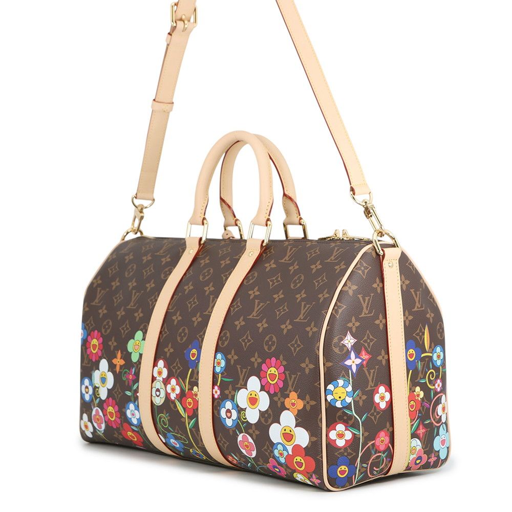 ルイヴィトン ボストンバッグ モノグラム LV × TM キーポル・バンドリエール45 M14182 トラベルバッグ 旅行バッグ 村上隆