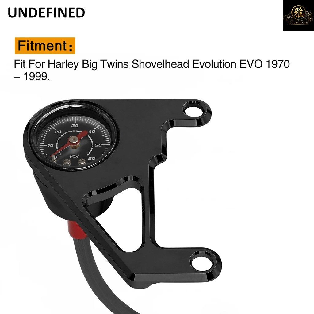 0-60PSI 油圧計取り付けキット ハーレー ビッグツインズ エボリューション EVO 1970-99 FX FL 1970-84 ツーリング ダイナ ソフテイル 1984-