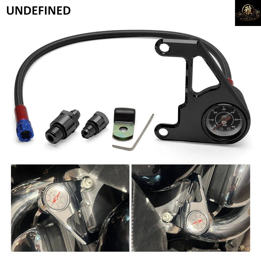 0-60PSI 油圧計取り付けキット ハーレー ビッグツインズ エボリューション EVO 1970-99 FX FL 1970-84 ツーリング ダイナ ソフテイル 1984-