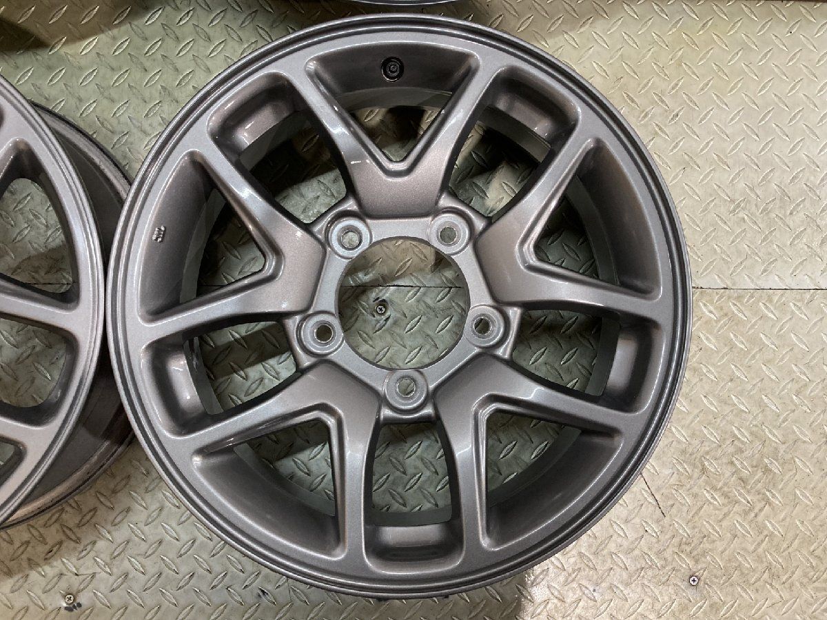 【新車外し】SUZUKI スズキ JB64 XC ジムニー 純正ホイール 16インチ 4本 5.5J5HPCD139.7+22　(MHD402)クレジットカード QRコード決済可能 新車外し】SUZUKI スズキ JB64 ジムニー XC 純正ホイール 16インチ 4本