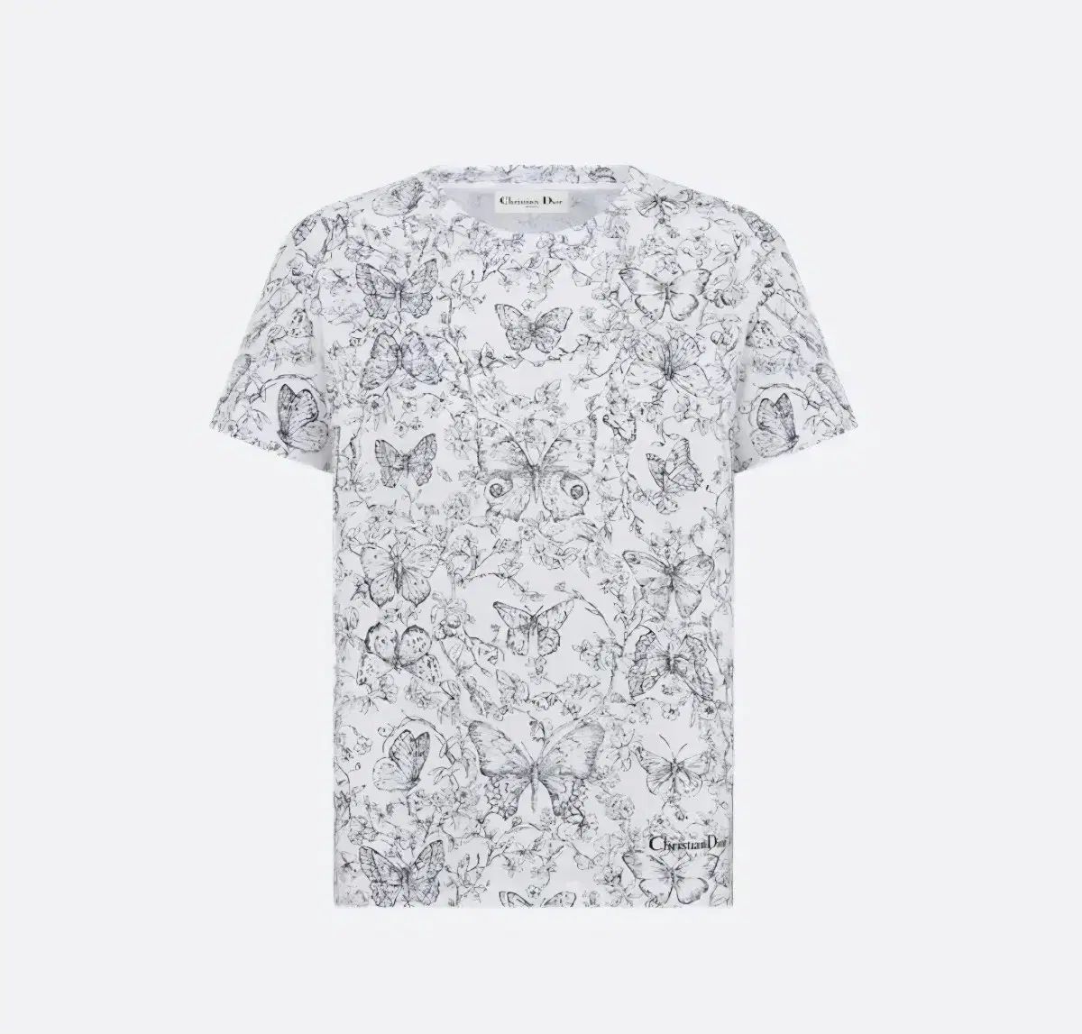 Dior ディオール Toile de Jouy Papillon Tシャツ Dior ディオール Toile de Jouy Papillon Tシャツ