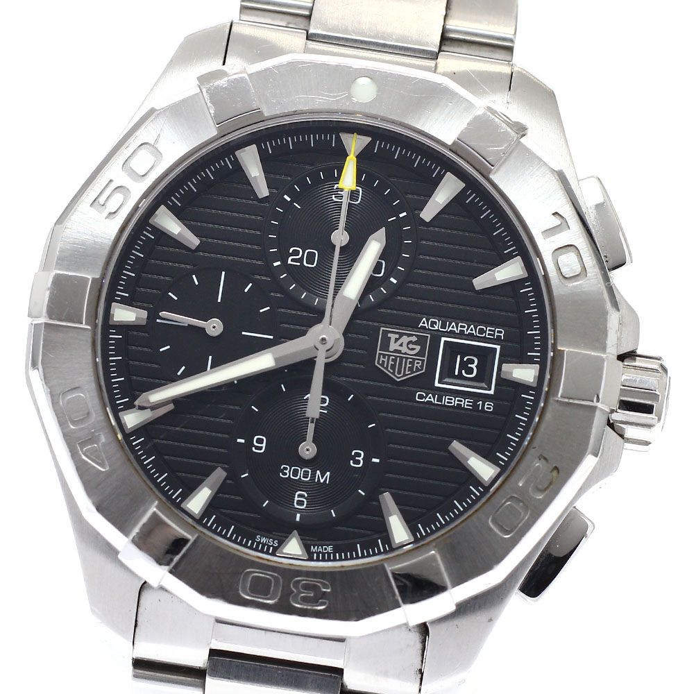 訳あり タグホイヤー TAG HEUER CAY2110-0 アクアレーサー キャリバー16 クロノグラフ 自動巻き メンズ 箱・保証書付き_950557