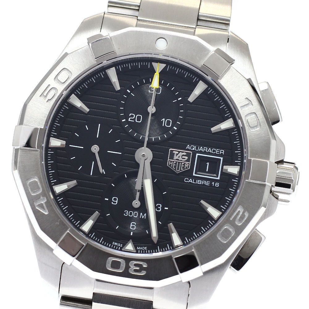訳あり タグホイヤー TAG HEUER CAY2110.BA0927 アクアレーサー キャリバー16 クロノグラフ 自動巻き メンズ 箱・保証書付き_951131