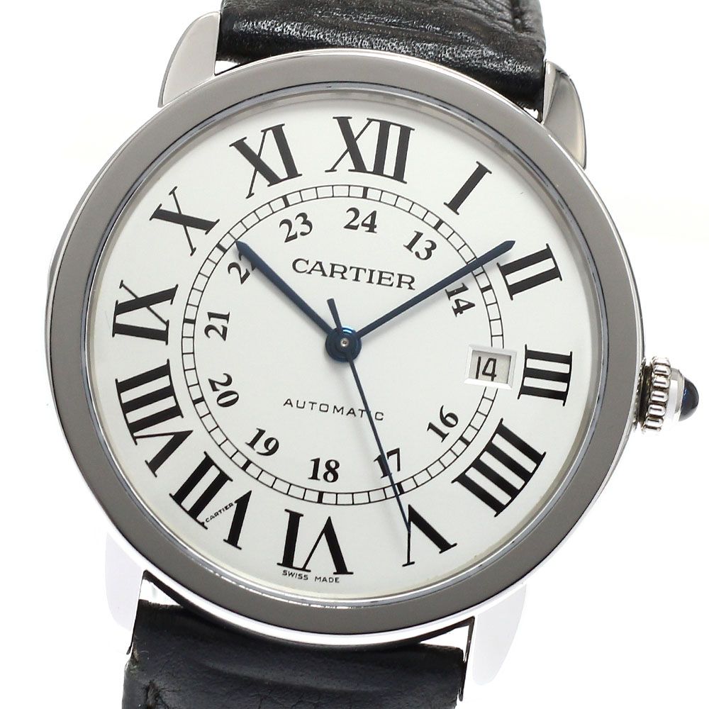 カルティエ CARTIER W6701010 ロンドソロ XL デイト 自動巻き メンズ _960197