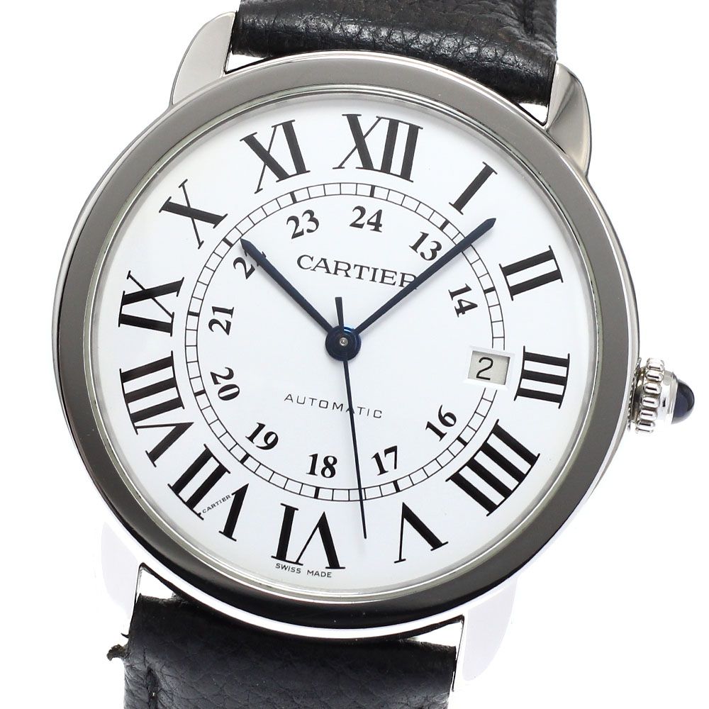 カルティエ CARTIER W6701010 ロンドソロ XL デイト 自動巻き メンズ _960824