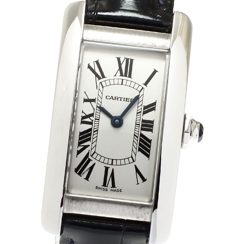 カルティエ CARTIER WSTA0016 タンクアメリカンSM クォーツ レディース 良品 保証書付き_960421