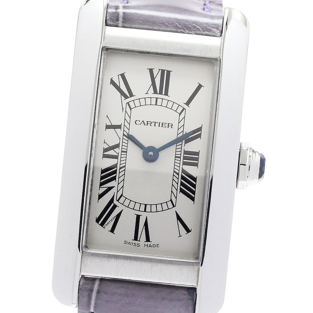 カルティエ CARTIER WSTA0016 タンクアメリカンSM クォーツ レディース 良品 保証書付き_960422