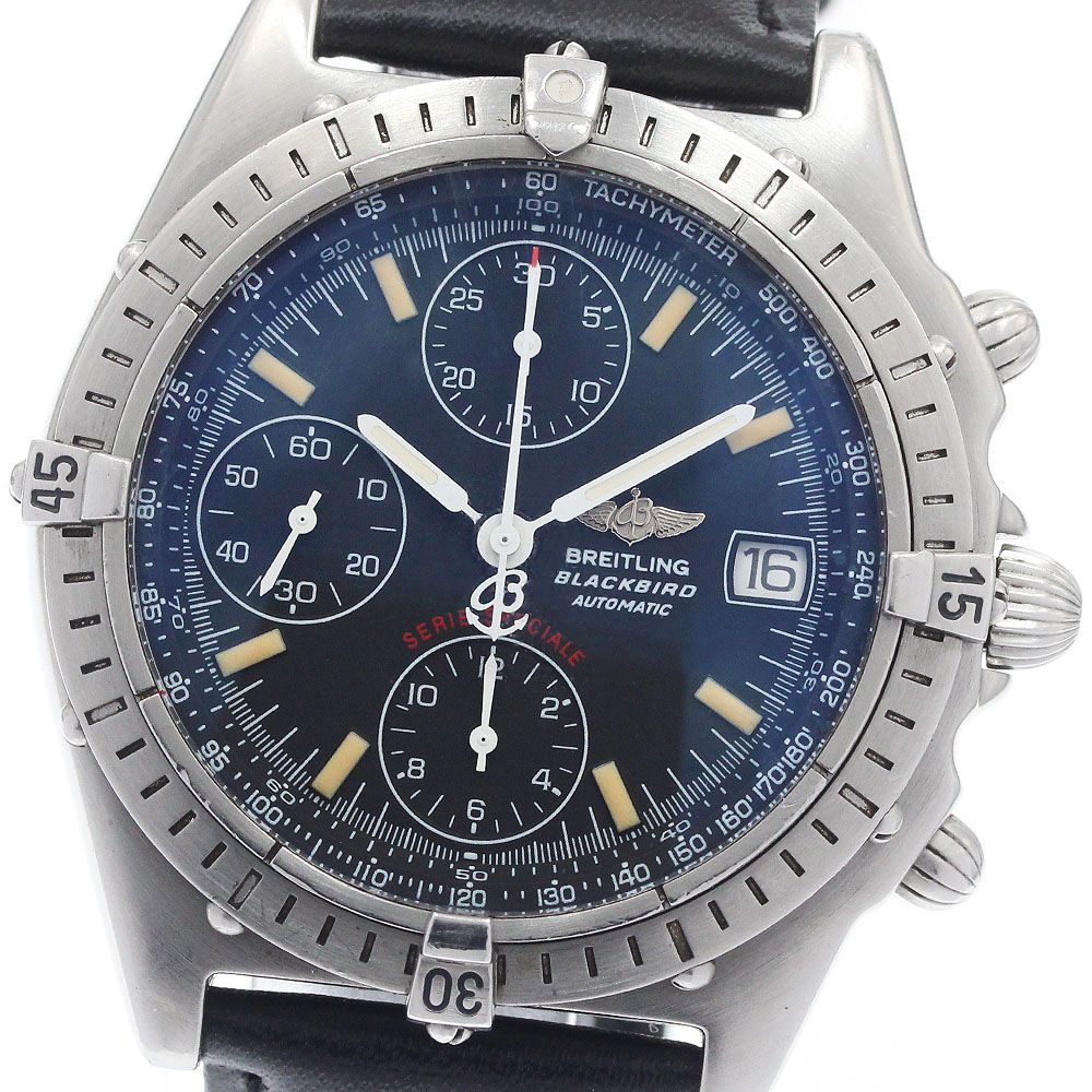 ブライトリング BREITLING A13050.1 クロノマット ブラックバード クロノグラフ 自動巻き メンズ 箱付き_951305