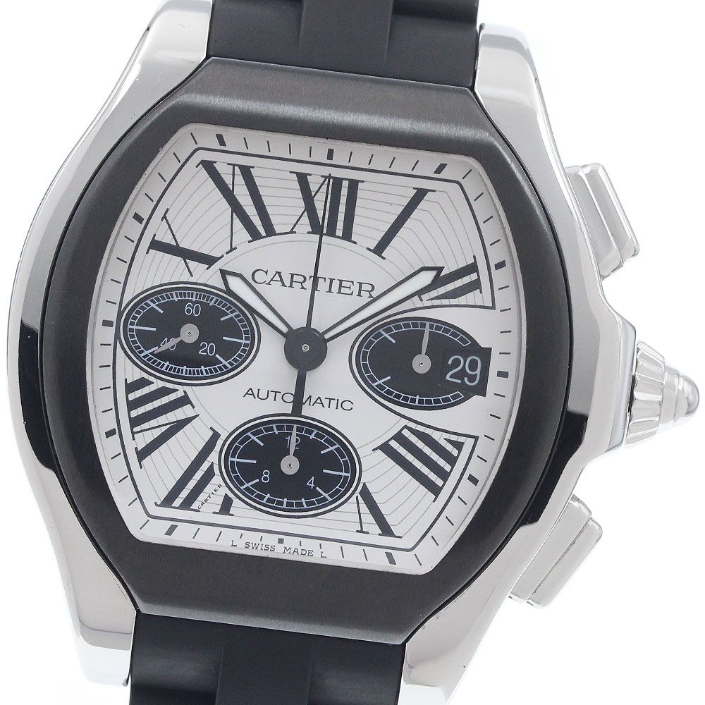 カルティエ CARTIER W6206020 ロードスターS クロノグラフ 自動巻き メンズ _960593