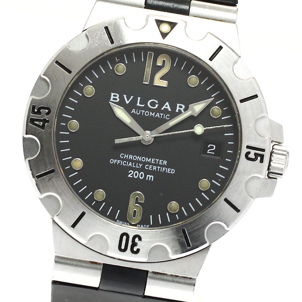 ブルガリ ディアゴノ スクーバ 自動巻き　ジャンク ジャンク ブルガリ BVLGARI SD38S ディアゴノ スクーバ デイト 自動