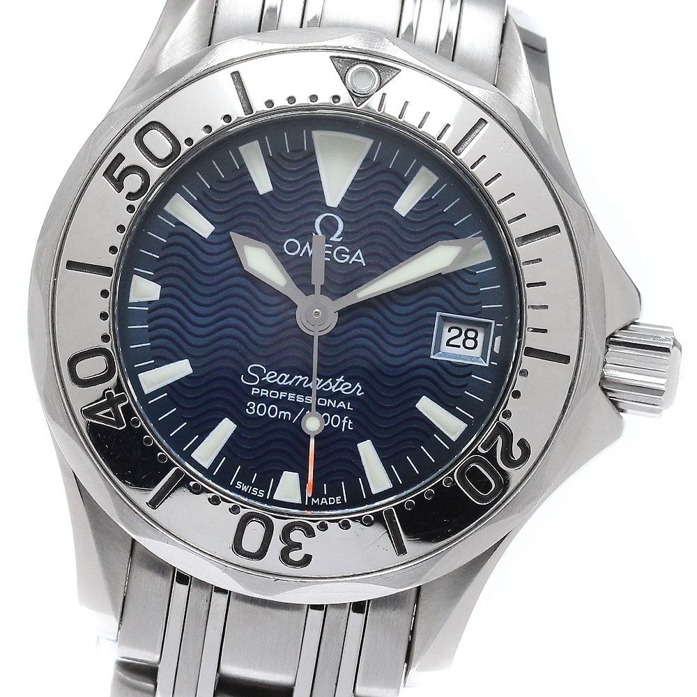 オメガ OMEGA 2584.80 シーマスター300 ジャックマイヨール デイト クォーツ レディース _954059