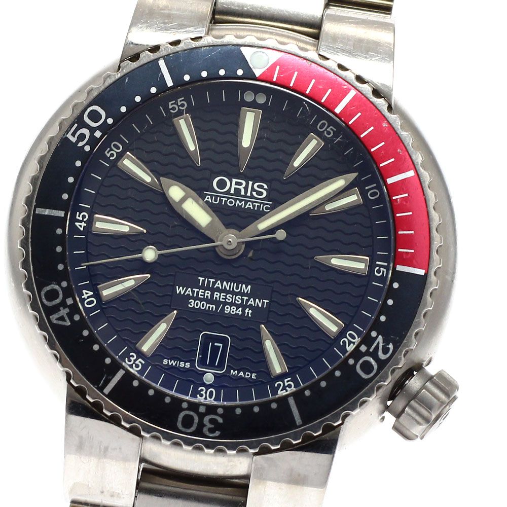 訳あり オリス ORIS 7562P ダイバー デイト 自動巻き メンズ _955190