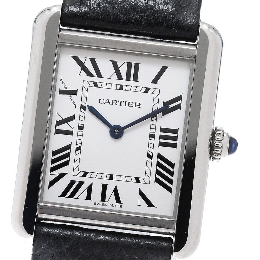 カルティエ CARTIER WSTA0030 タンクソロSM クォーツ レディース 保証書付き_960814