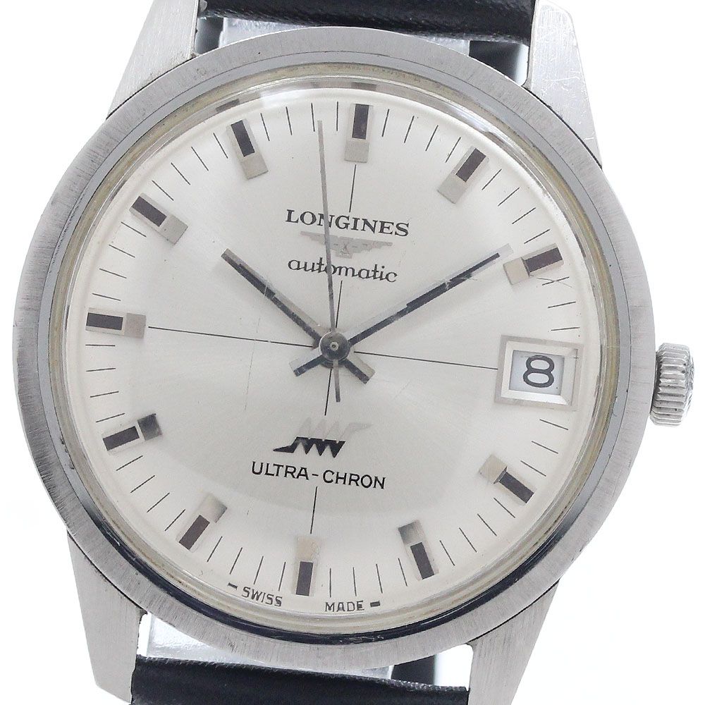 ロンジン LONGINES 32734451 ウルトラクロン デイト 自動巻き メンズ 保証書付き_959968