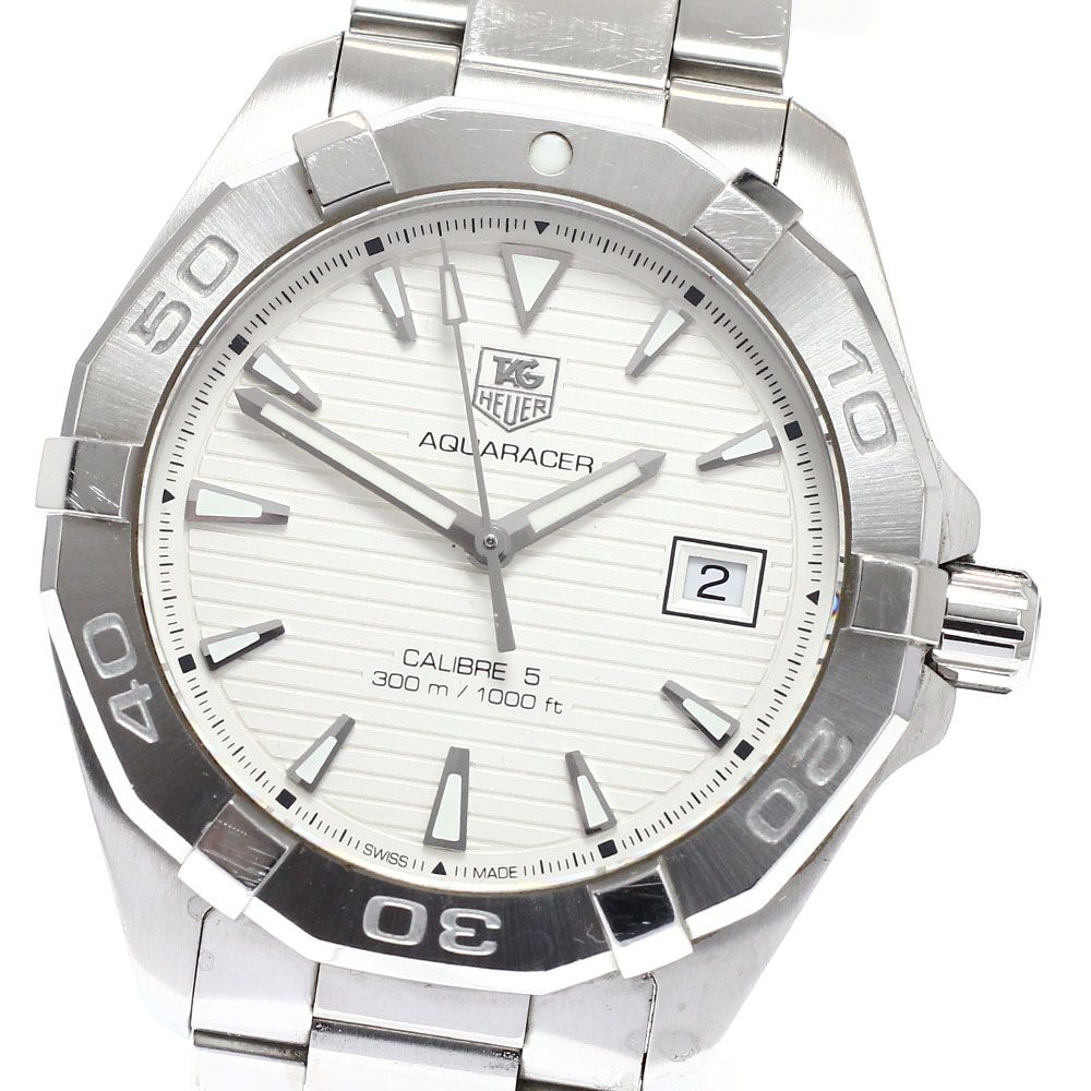 訳あり タグホイヤー TAG HEUER WAY2111 アクアレーサー キャリバー5 デイト 自動巻き メンズ 保証書付き_951010