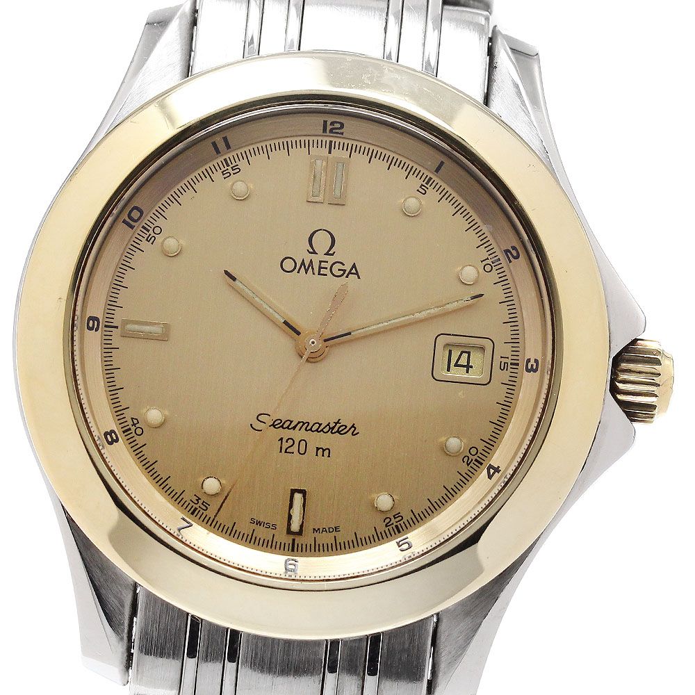 オメガ OMEGA 2411.10 シーマスター120 YGベゼル デイト クォーツ メンズ _956002 92,180円