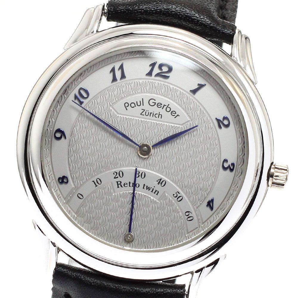 ポールゲルバー PAUL GERBER 157WG レトロツイン K18WG 自動巻き メンズ 良品 _958299