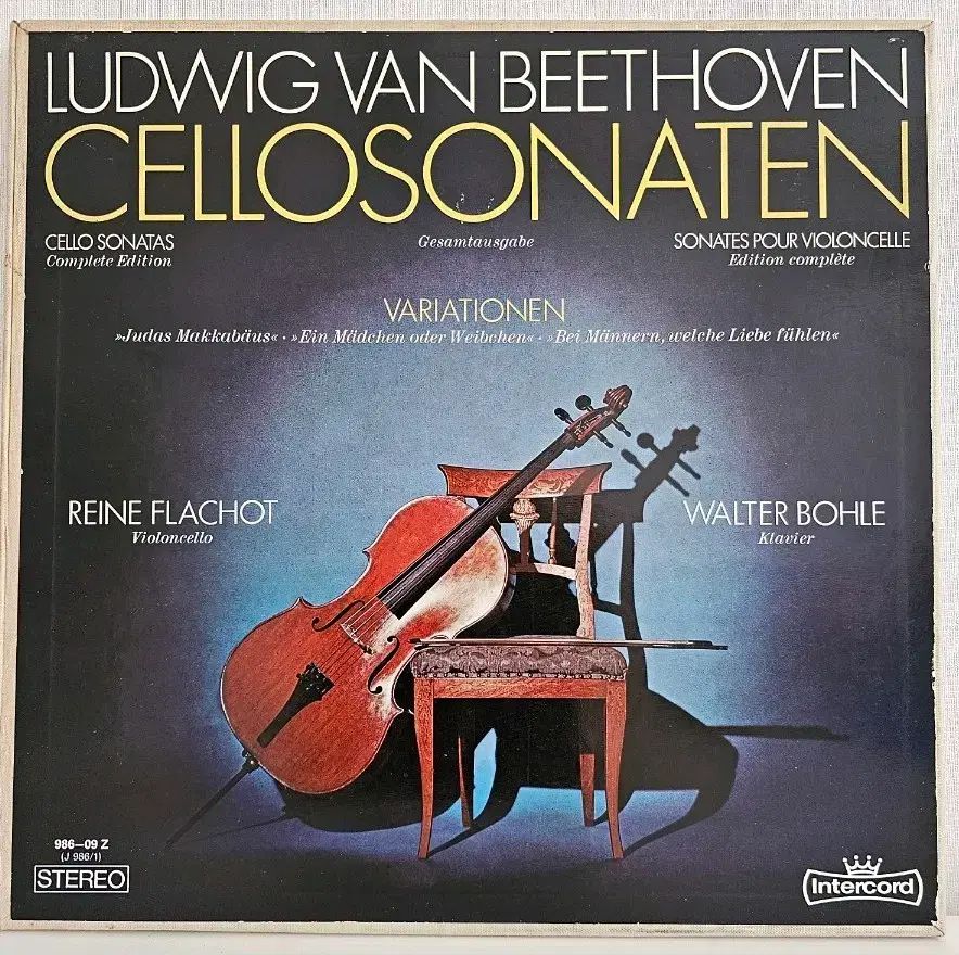 ベートーヴェン チェロ ソナタ コンプリートコレクション 3LP ボックスバン