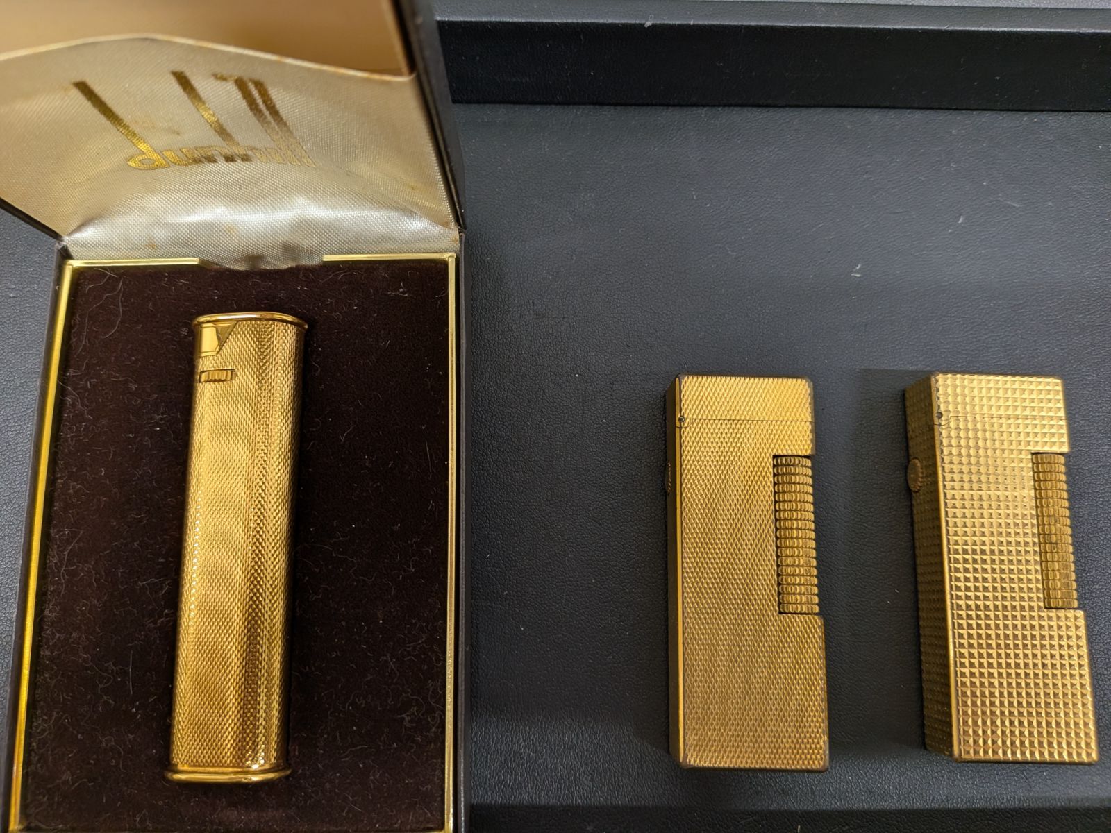 【希少】dunhill ダンヒル ガスライター 3点セット ゴールド まとめ売り
