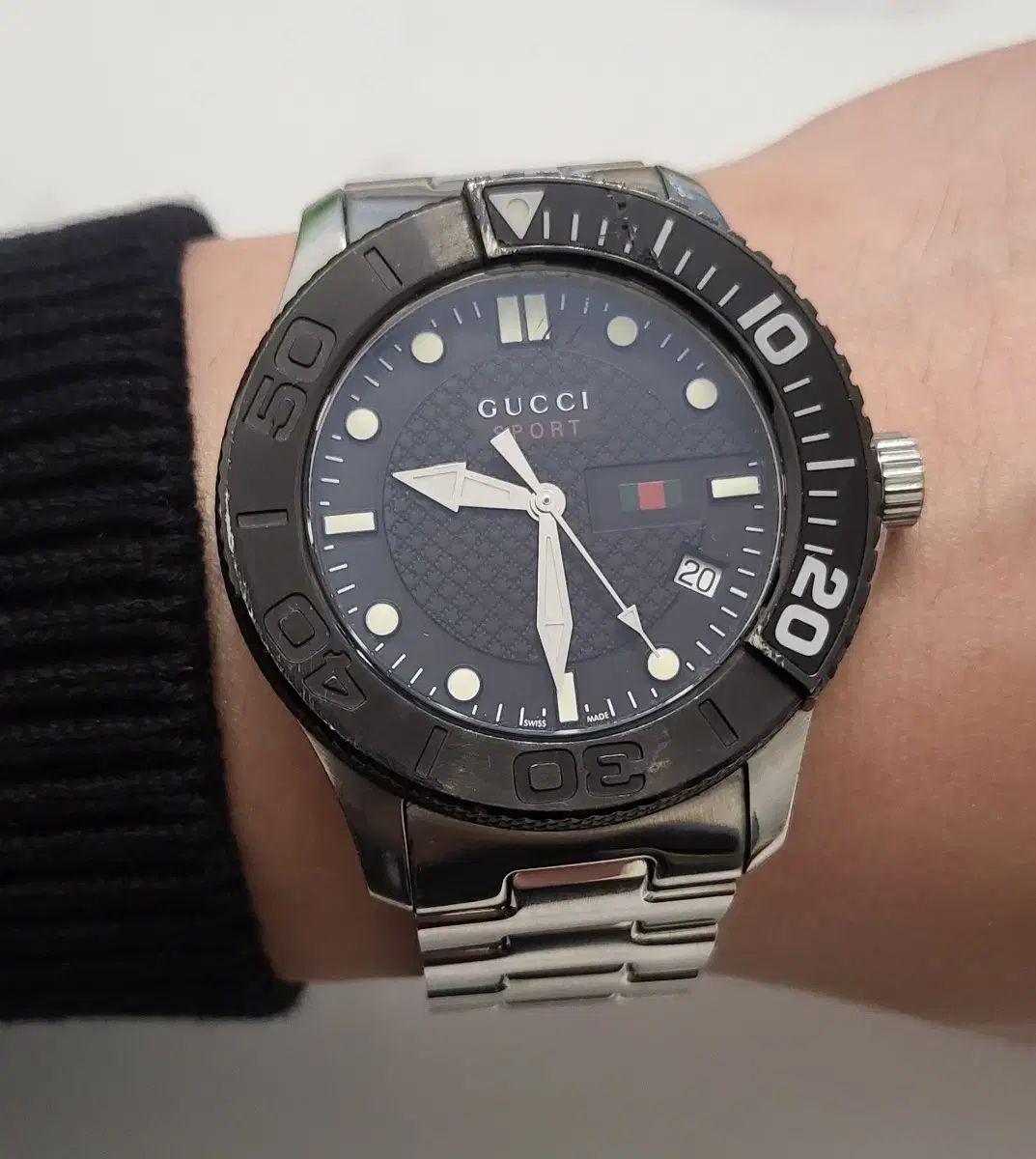 グッチ メンズ スポーツ 45mm ウォッチ ブレスレット