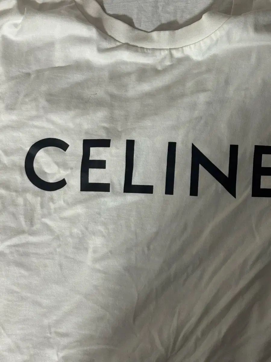 Celine セリーヌ 白 ロゴ 半袖 Tシャツ