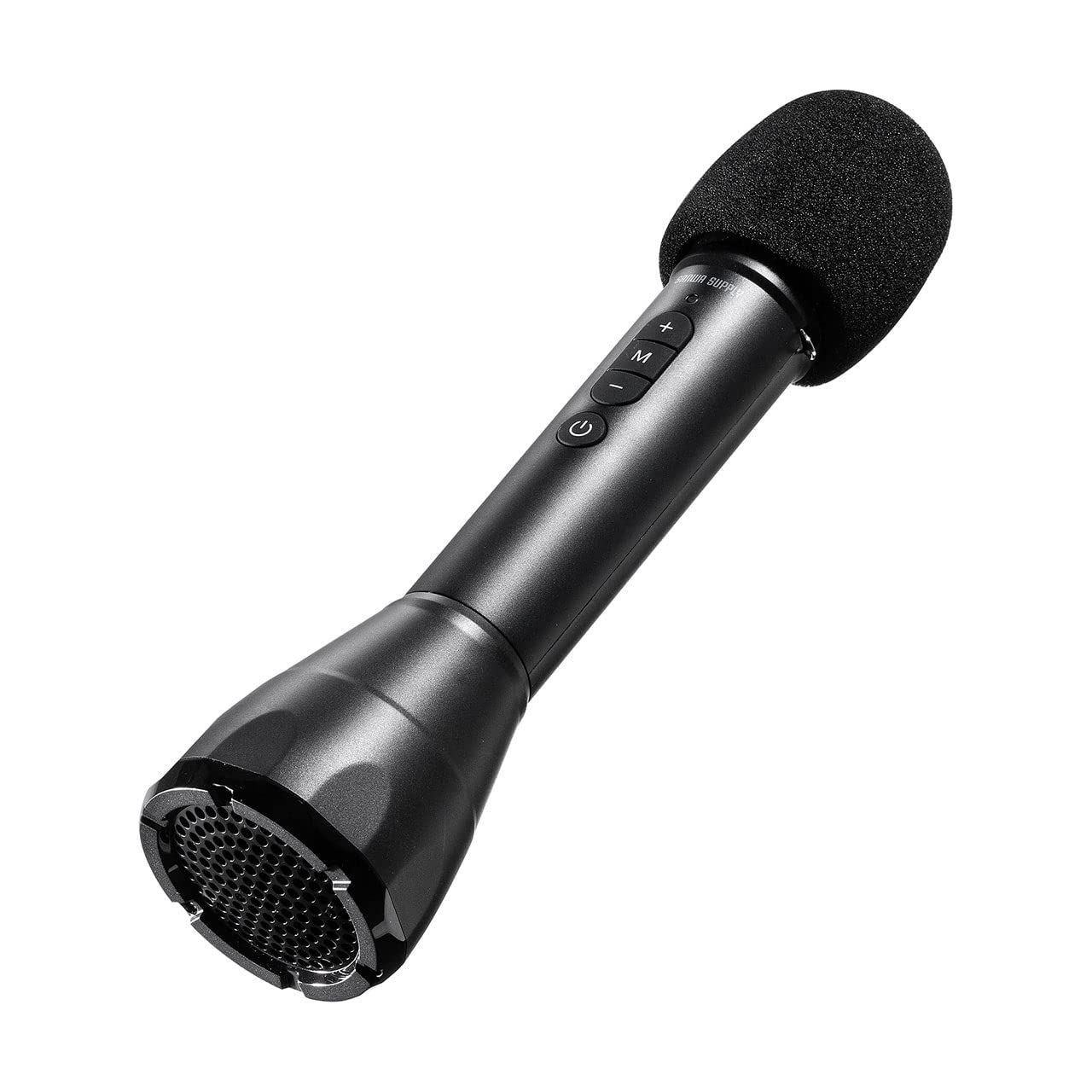 サンワダイレクト 拡声器 マイク 小型 スピーカー＆マイク一体型 Bluetooth対応 8W 軽量220g ストラップ付 充電式 400-SP098 [8W出力]