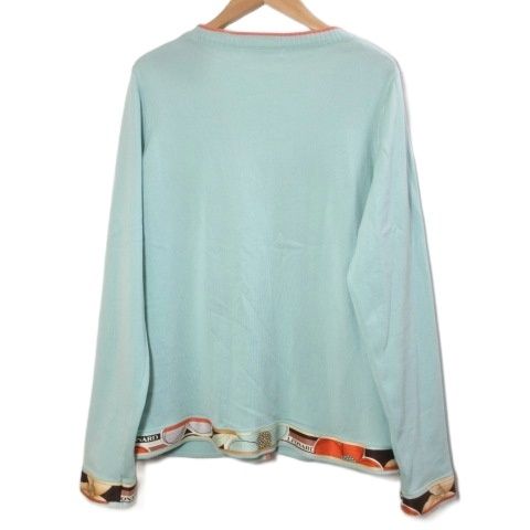 レオナールスポーツ LEONARD SPORT ニットカーディガン 花柄 長袖 V