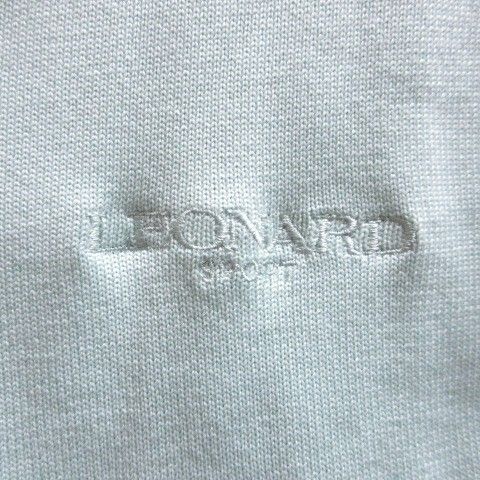 レオナールスポーツ LEONARD SPORT ニットカーディガン 花柄 長袖 V