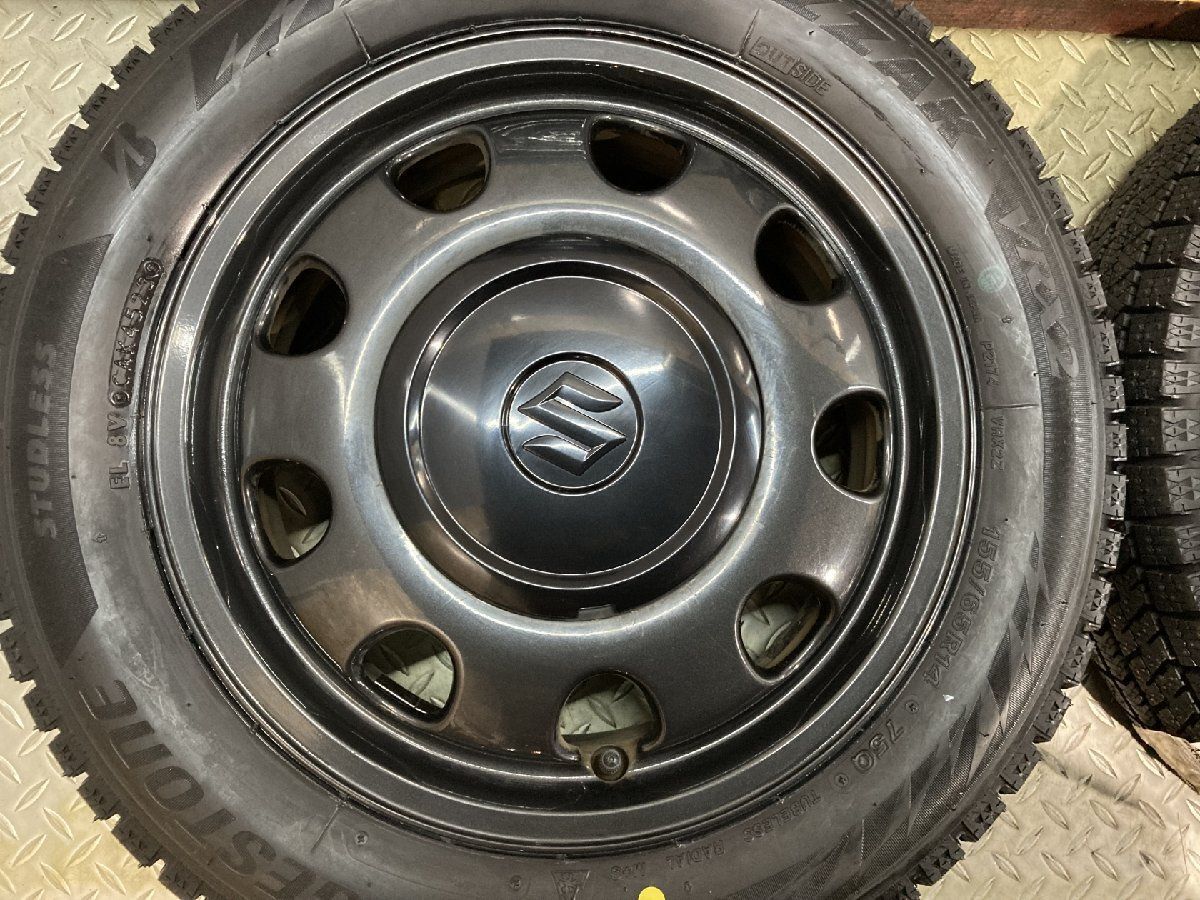タイヤ新品【BS BLIZZAK VRX2 155/65R14】スタッドレス【SUZUKI