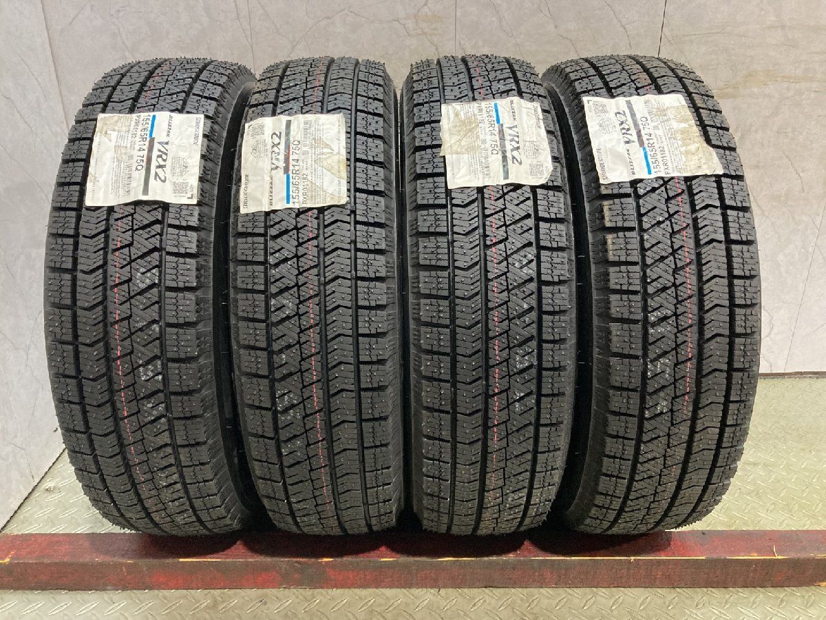 タイヤ新品【BS BLIZZAK VRX2 155/65R14】スタッドレス【SUZUKI