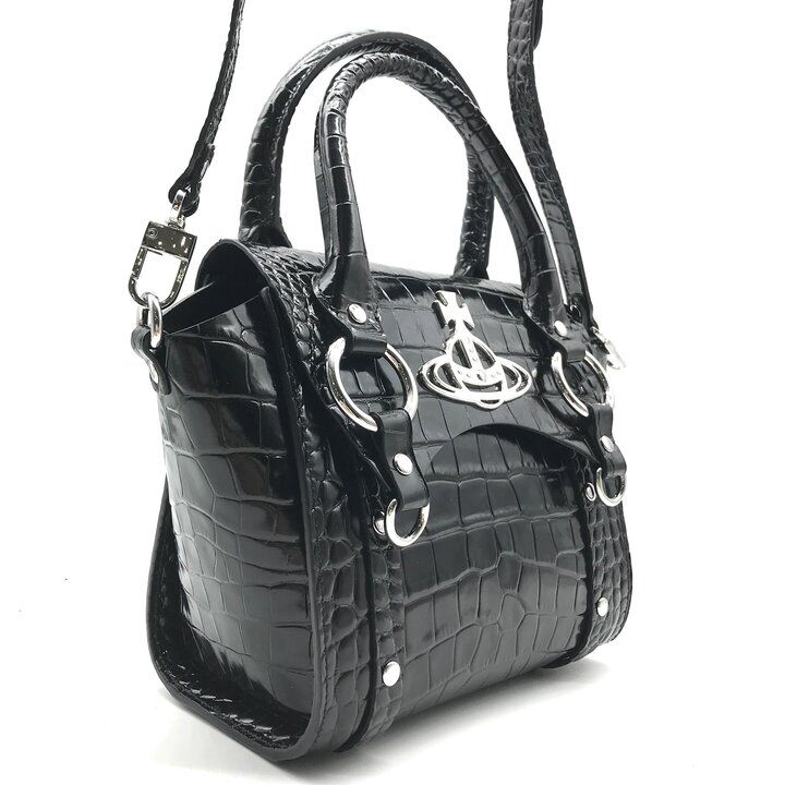 未使用保管品 Vivienne Westwood ヴィヴィアン 型押し クロコ レザー