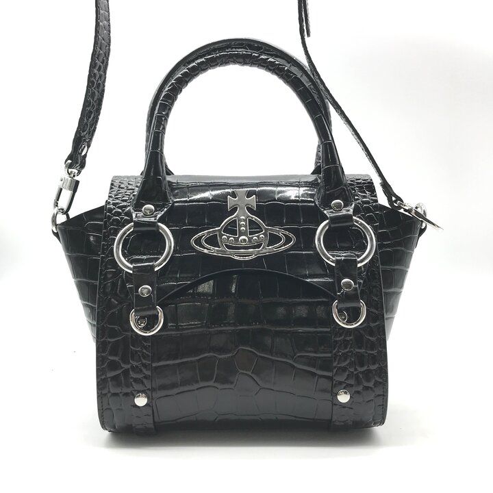 未使用保管品 Vivienne Westwood ヴィヴィアン 型押し クロコ レザー